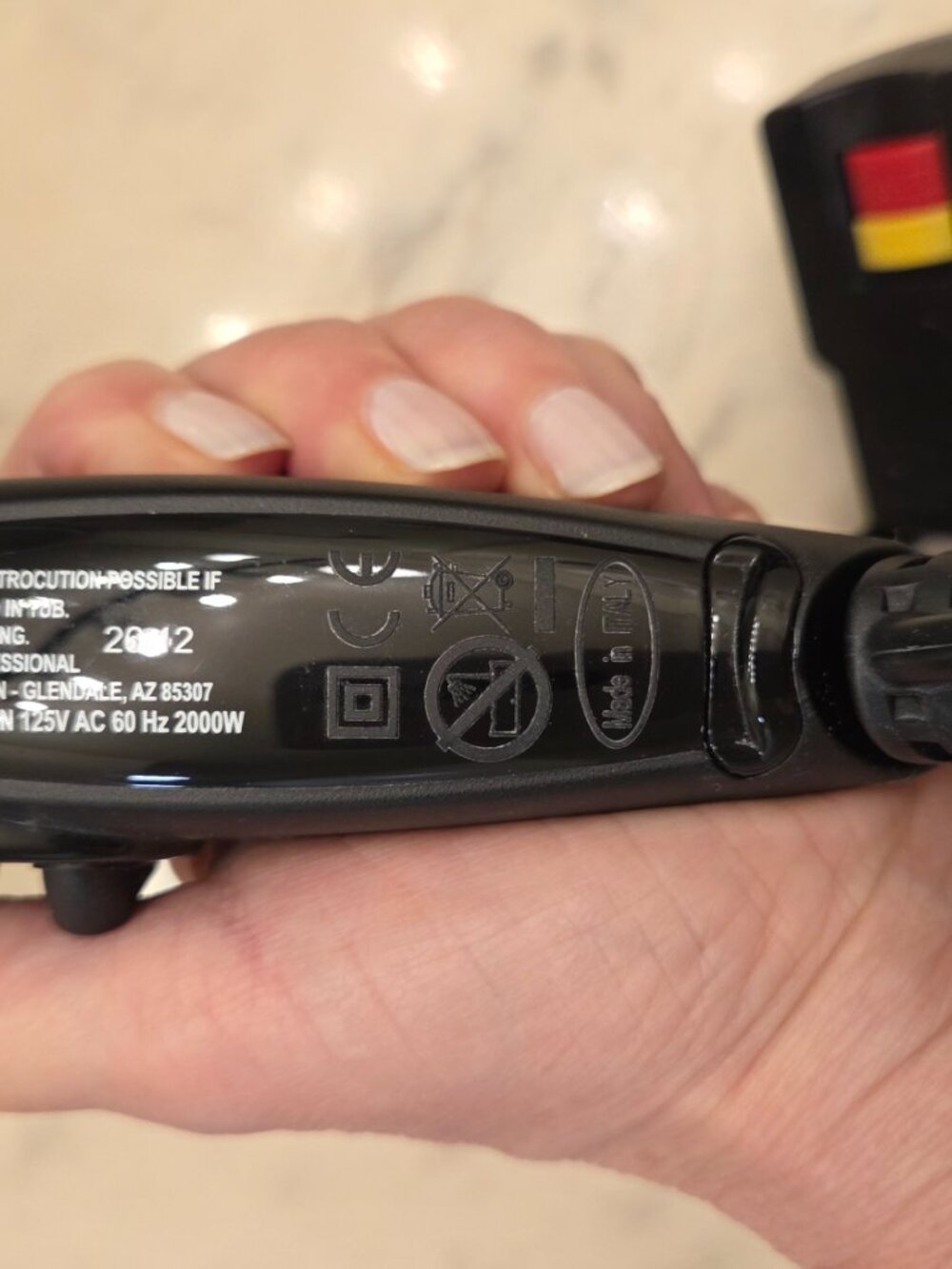 BaByliss PRO Portofino Nano Titanium Italy Made Professional Powerful Hair Dryer - Picture 10 of 14